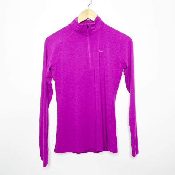 Paradox Merino Blend Women's 1/2 Zip Pullover purple WOMENS SMALL S - Picture 2 of 7